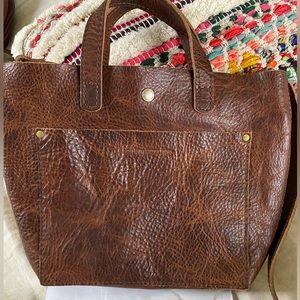 Portland Leather Goods Mini Snap Badlands Crossbody Purse Tote Bag